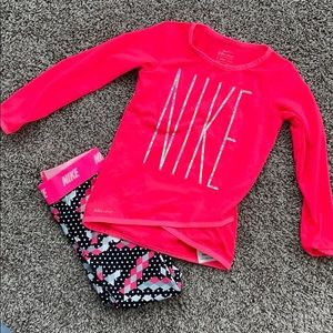 NWOT Nike Toddler Girl Outfit Bright Pink